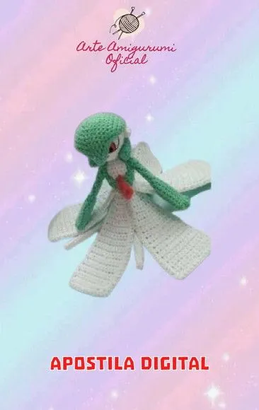 Receita Pokemon Gardevoir Amigurumi - artesanato feito à mão por Arte Amigurumi Oficial