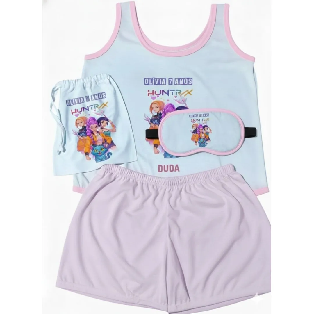 pijamas e sacolinhas kits personalizados para festas aniversário/noite do pijamas e encontros - foto 2