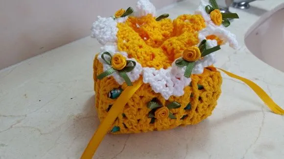 Sachê Porta Sabonete Sunflower Branco - foto 4