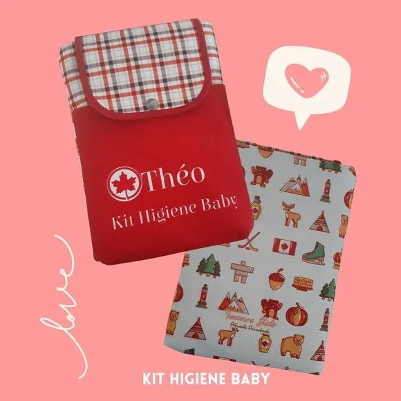 Kit higiene do bebê- Canadá - artesanato feito à mão por Innovare Studio