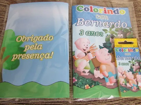 Kit colorir 3 porquinhos - foto 2