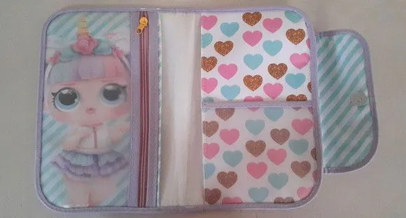 PORTA DOCUMENTOS INFANTIL - LOL UNICÓRNIO - foto 2