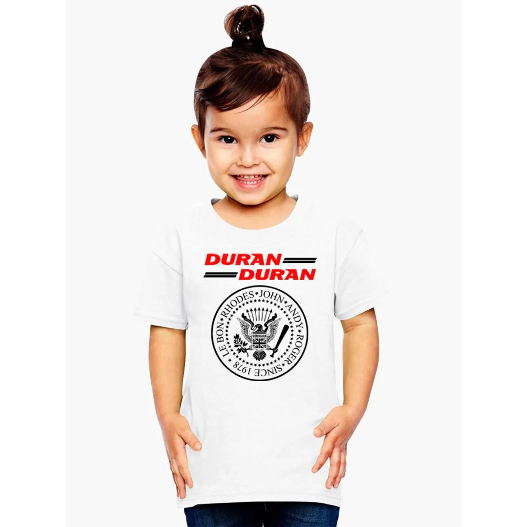 Camiseta infantil Duran Duran , 007 estampa exclusiva, 100% algodão (cópia) - artesanato de Lado B Rock Camisetas