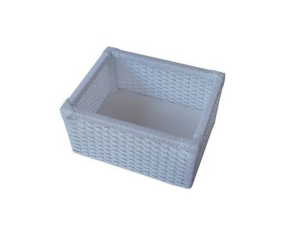 Kit 4 Cestos Organizadores Branco 42x32x22 - foto 4