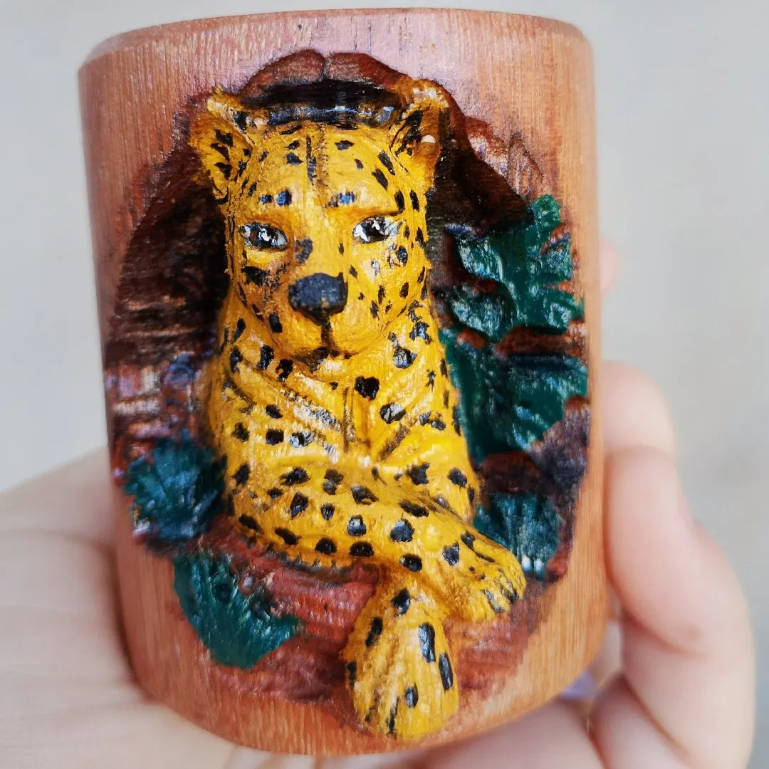 cachimbo xamanico animal de poder onça 2d