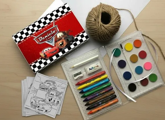 Estojo de Pintura - Carros Disney Personalizado - artesanato feito à mão por Mi Papelaria Criativa