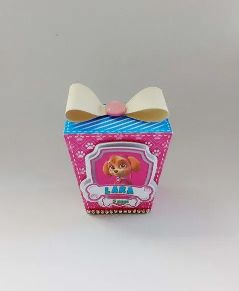 Caixa Sushi Patrulha Canina Rosa Sky