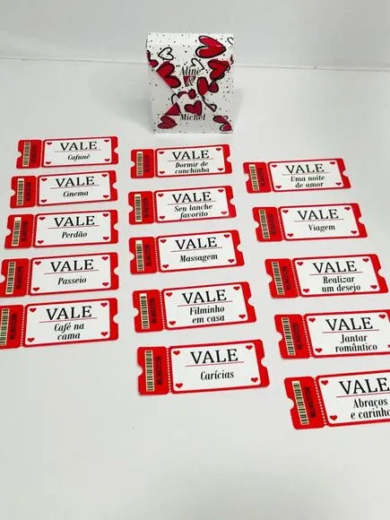 Vales do Amor Personalizados com 15 Tickets - foto 3