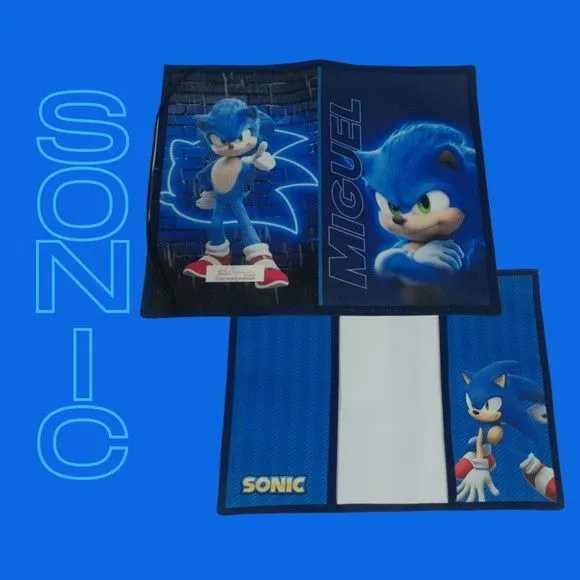 Capa para caderneta de vacinação - sonic - foto 2