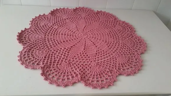 Centro de Mesa Estrela em Crochê 60 cm - foto 4
