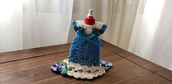 Capa para Adoçante - Vestidinho Acqua Azul - foto 5