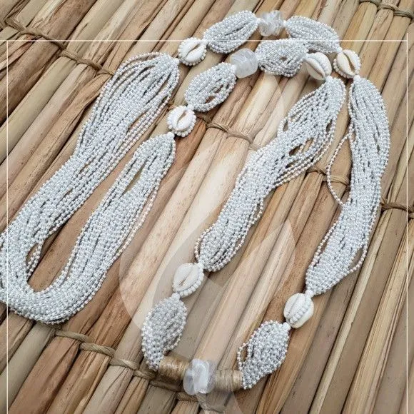 Fio de Contas de Oxalá - 21 Fios - artesanato de BellaOya Guias e Brajas
