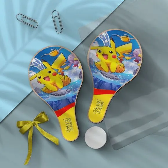 Raquete Ping Pong - Pokemon Personalizada - feito à mão por Mi Papelaria Criativa