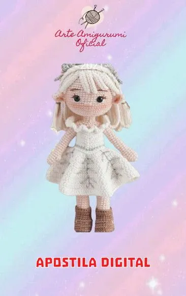 Receita Elfo Floco de Neve - Amigurumi - artesanato feito à mão por Arte Amigurumi Oficial