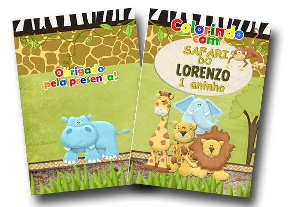 revista colorir safari 14x10