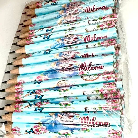 Mini Lápis Alice no País das Maravilhas Personalizado - foto 3