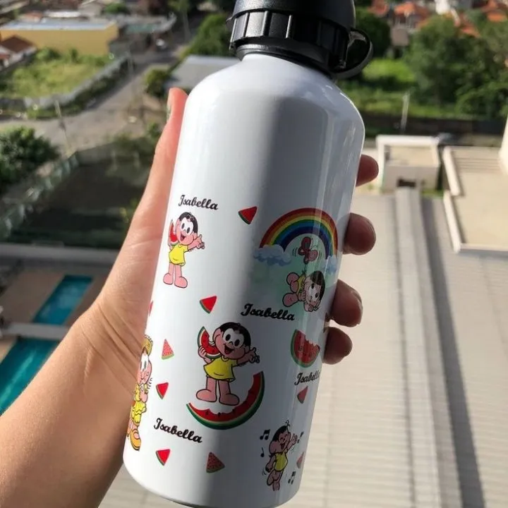 Garrafa Técnica Inox Personalizada 500ml - artesanato feito à mão por laura personalizados