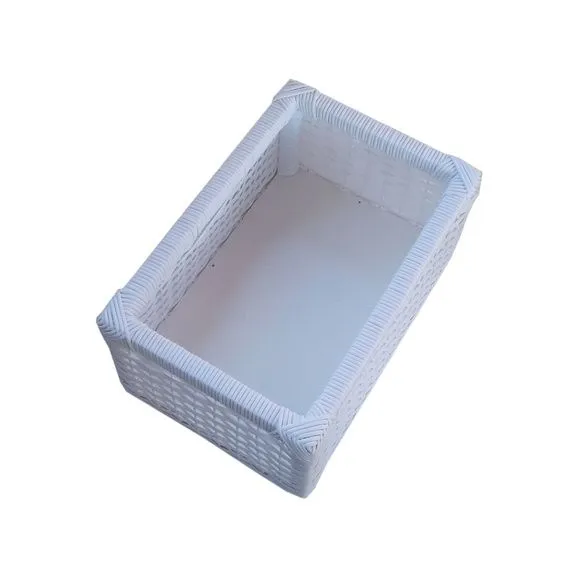 Cesto Sintético Branco 39x28x18 - foto 3