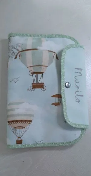 PORTA DOCUMENTOS INFANTIL - Balão - artesanato feito à mão por Innovare Studio