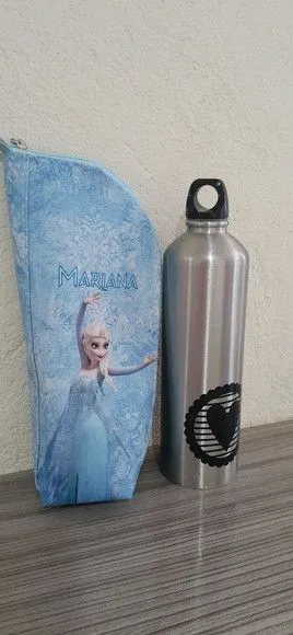 Porta garrafa personalizado Minnie - artesanato feito à mão por Innovare Studio