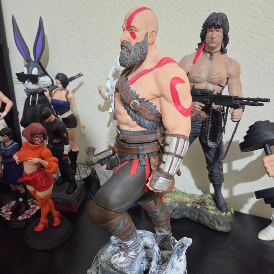 kratos god of war estátua 35 cm Deus Da Guerra - foto 4