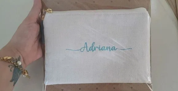 Necessaire personalizada - linho - foto 4
