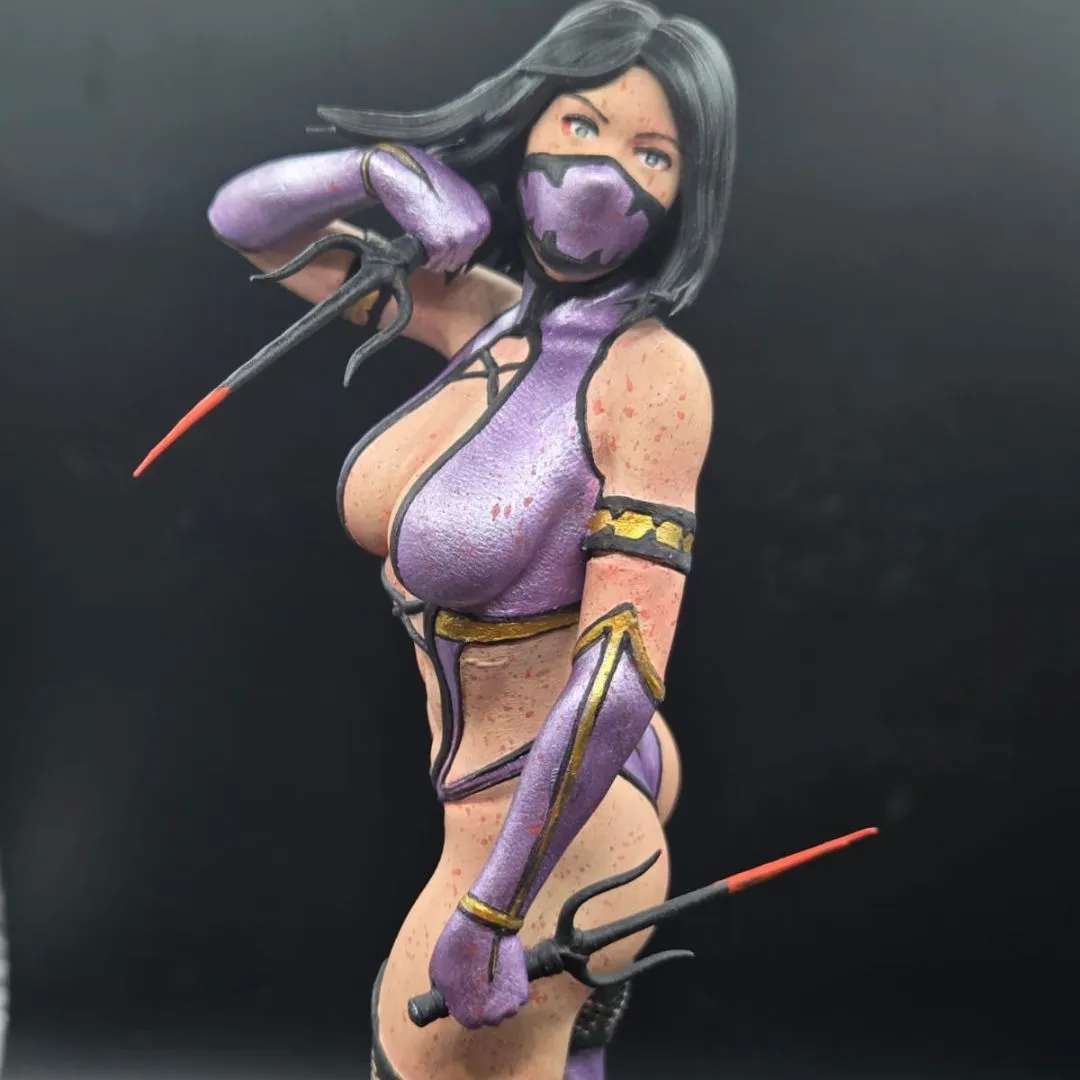 Mileena - Mortal Kombat | Estátua 22 Cm - artesanato feito à mão por 3D BILLA