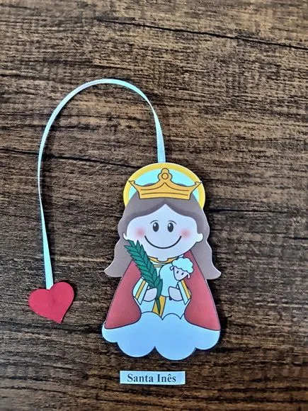 Marcador de Página 10 cm - Santa Inês