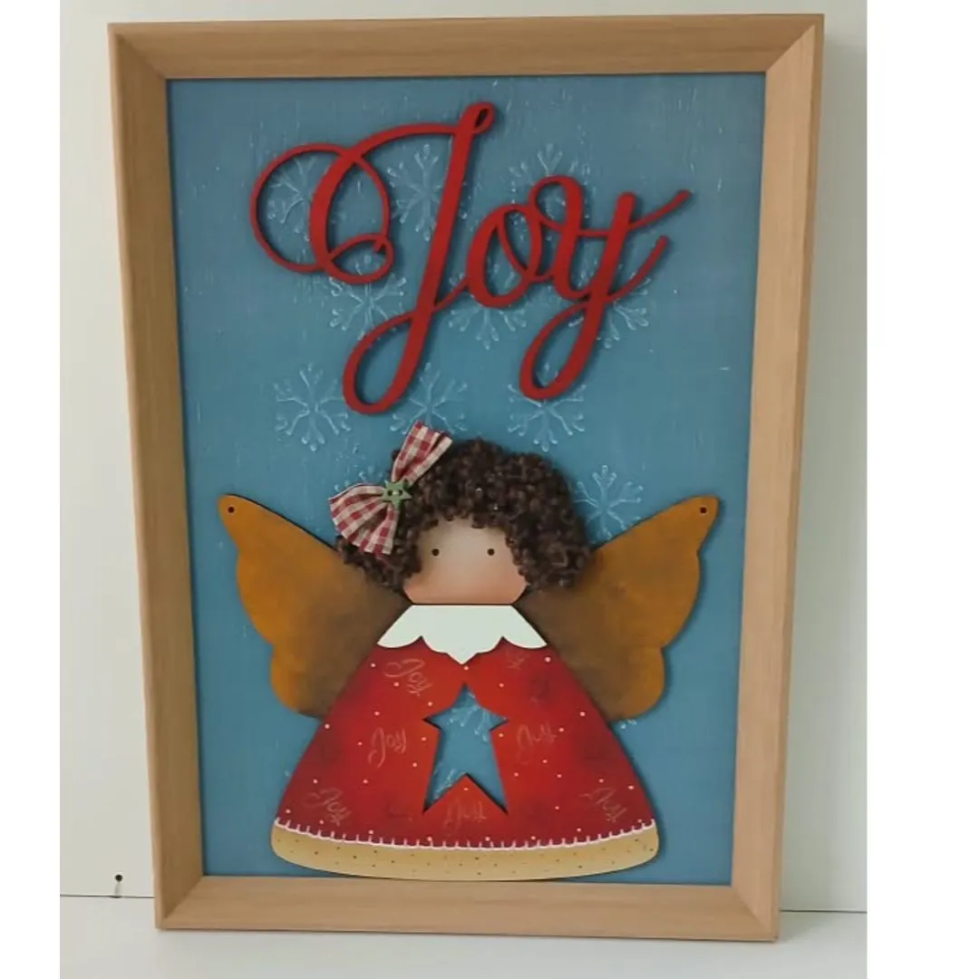 Quadro decorativo Natal Anjo Joy - Alegria - foto 2