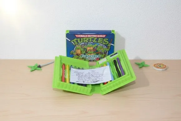 Estojinho de Pintura - Tartarugas Ninja Personalizado - artesanato feito à mão por Mi Papelaria Criativa