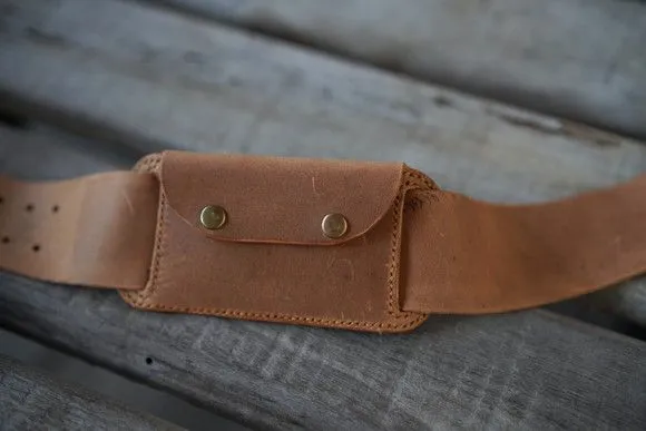 Bolso Carteira Secreto para Cinto de Couro Legitimo - foto 4