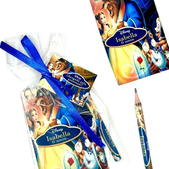 Bloquinho Bela e a Fera Personalizado - foto 2