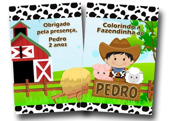 Revista Colorir Fazendinha 14x10