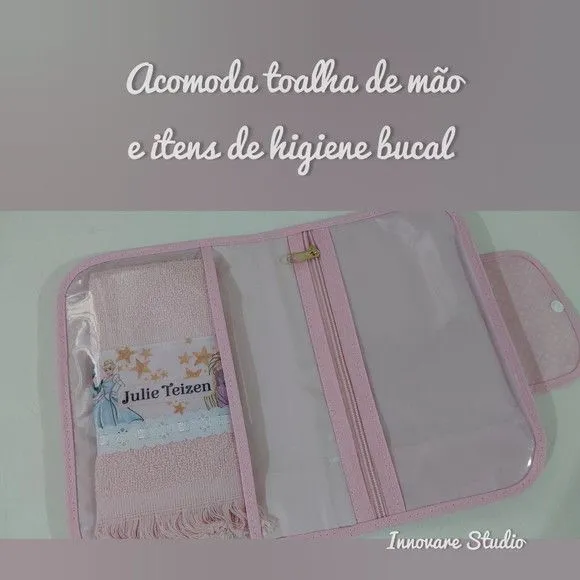 Necessaire para Kit Higiene - Princesas Aquarela - foto 3
