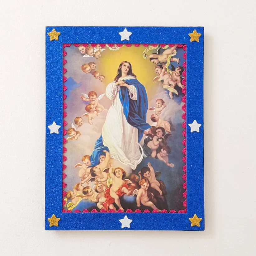 Poster Retrô N. S. da Conceição - artesanato de Estudio Bananeira