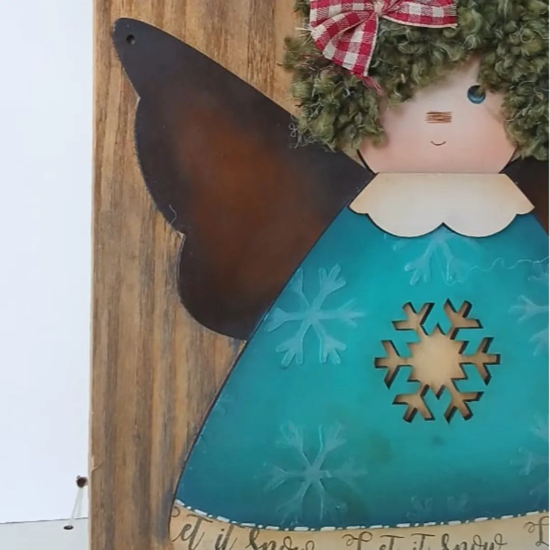 Tábua Decoração Anjo Natal - foto 5