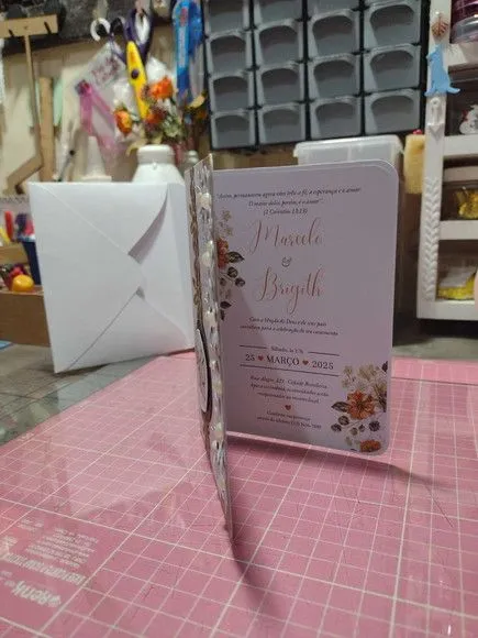 Convite de Casamento - Elegância Dourada - foto 3