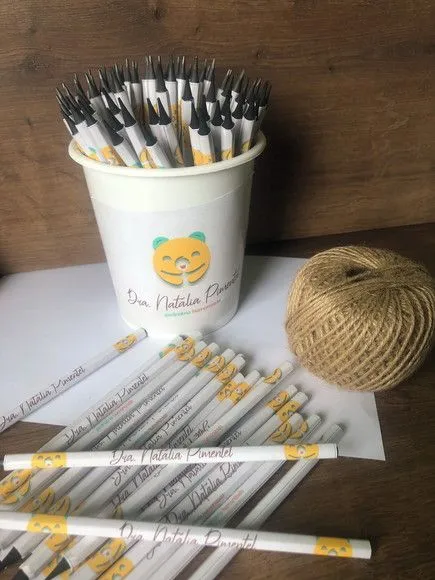 Lápis Urso Personalizado - artesanato feito à mão por creativitybynina