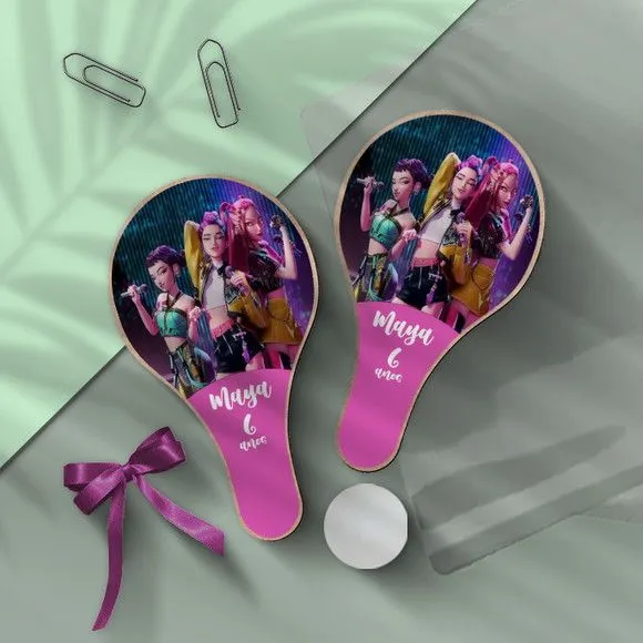Raquete Ping Pong - Kpop - feito à mão por Mi Papelaria Criativa
