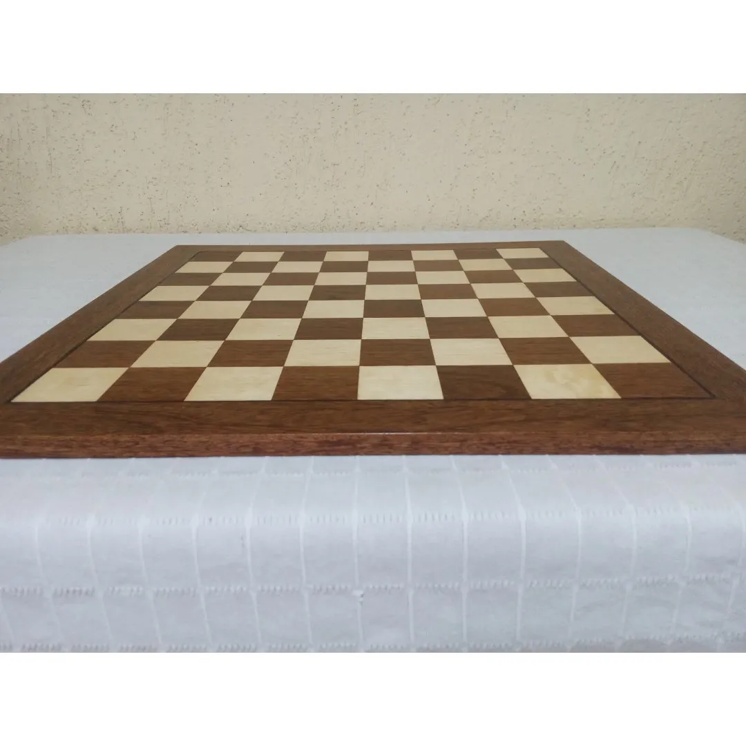 Tabuleiro de Xadrez Tradicional Sucupira Extra Grande - artesanato de Casa da Marchetaria