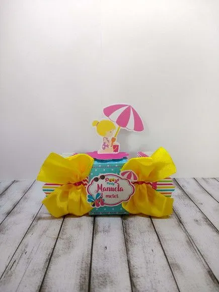 Caixa Bala Pool Party - artesanato de Fina Essência Papelaria Personalizada