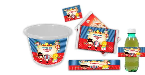 Kit Pipoca Personalizado - feito à mão por Mi Papelaria Criativa