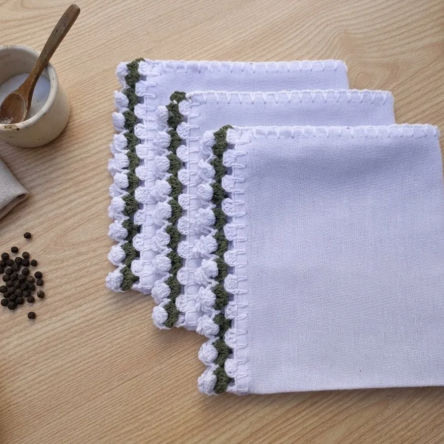 kit Pano de prato tulipa - artesanato feito à mão por Roche.sousplat