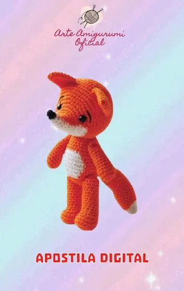 Receita Raposa Lisa - Amigurumi - artesanato feito à mão por Arte Amigurumi Oficial