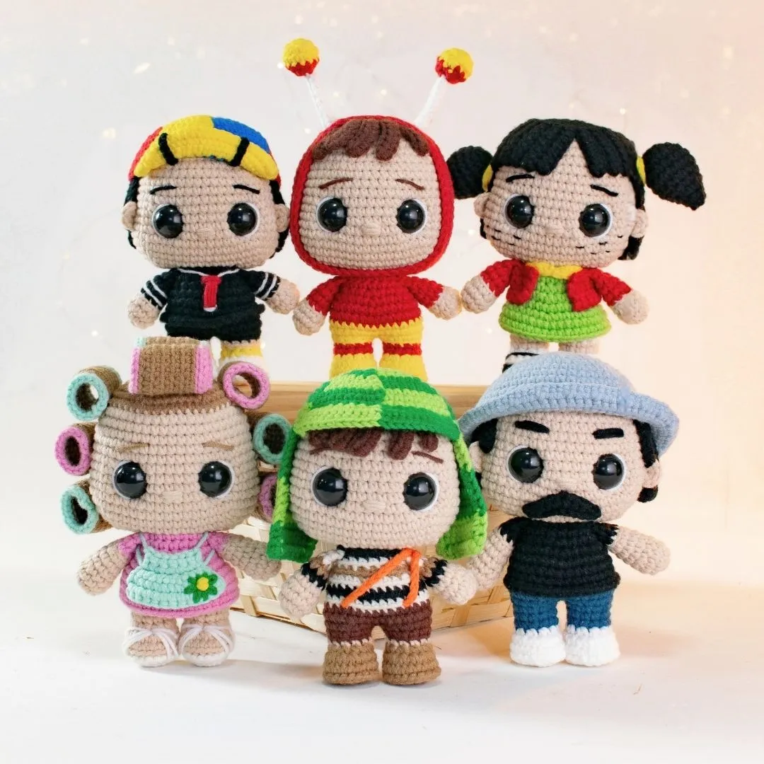 Turma do Chaves - artesanato feito à mão por Kello Amigurumi