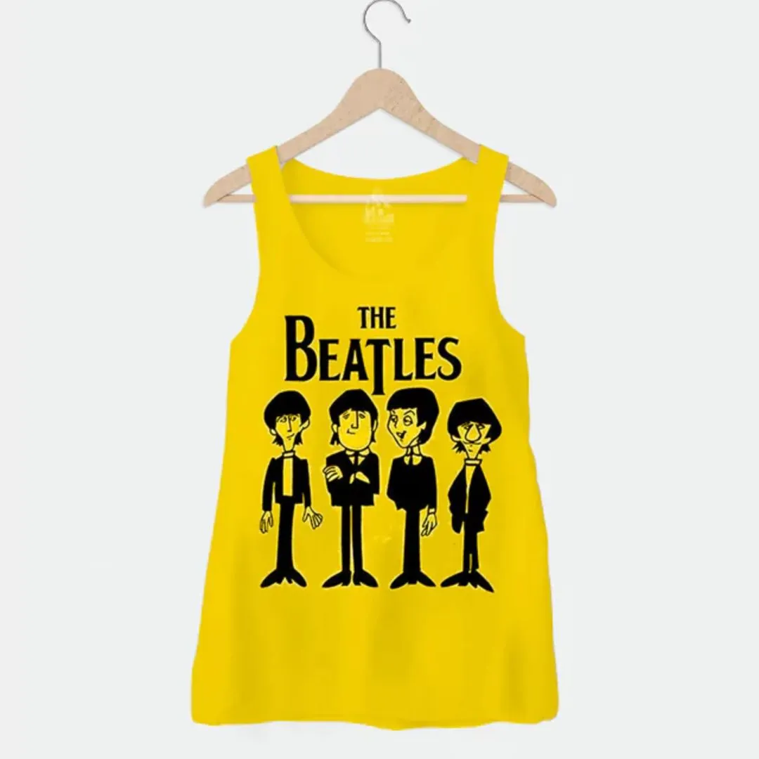 Camiseta regata Beatles, estampa desenho animado exclusiva, tamanho unisex - foto 3
