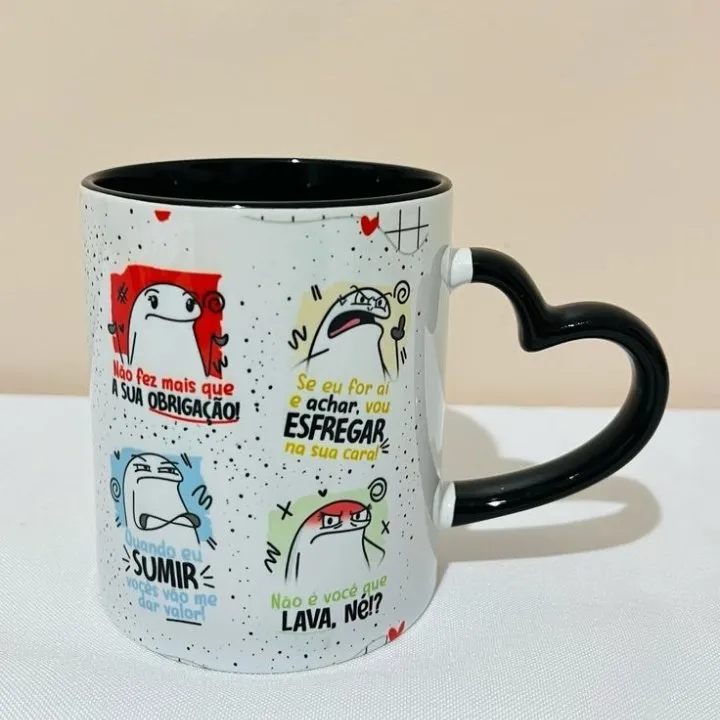 Caneca Personalizada Alça de Coração - foto 4