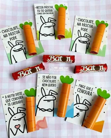 Lembrancinha de Páscoa Personalizada - feito à mão por Mi Papelaria Criativa