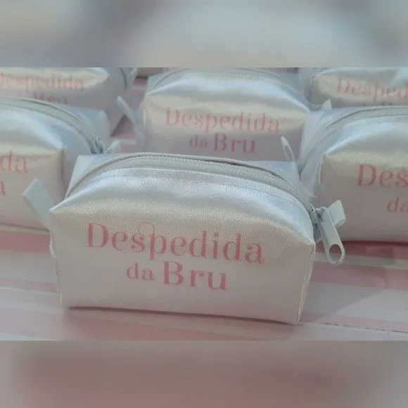 Necessaire Mini Box - Branco e Rosê - foto 3