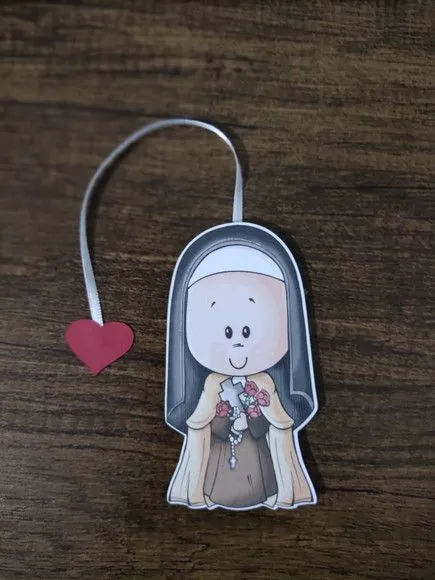 Marcador de Página 08 cm - Santa Teresinha do Menino Jesus T - artesanato de Emejhu Personalizados
